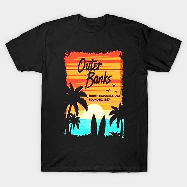 Outer Banks North Carolina T-Shirt by nahuelfaidutti